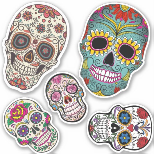 Muerte Skulls Aufkleber (Vorderseite)