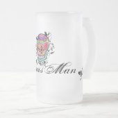 Muerte Tag der toten Calaveras Mattglas Bierglas (VorderseiteRechts)