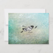 Muerte Tag des Toten Kalaveras Zuckerschädels Einladung (Rückseite)