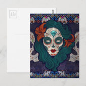 Muerto Ladys Postkarte (Vorne/Hinten)
