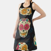 Muertos Skulls: Vintage Nahtlose Eleganz. Schürze (InSitu)