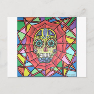 Muertos Sugar Skull Web Postkarte