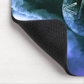 Mufaya-Logo im Weltraum Mousepad (Ecke)