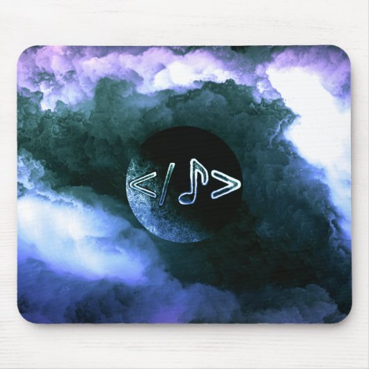 Mufaya-Logo im Weltraum Mousepad (Vorne)