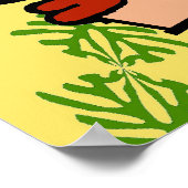 Muffaletta Head New Orleans Sandwich Nola Poster (Ecke)