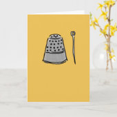 Muffe-und Nadel-Gruß-Karte Karte (Gelbe Blume)