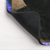 Muffed Tumbler Taube Gerahmt Mousepad (Ecke)