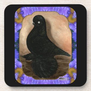 Muffed Tumbler Taube Gerahmt Untersetzer