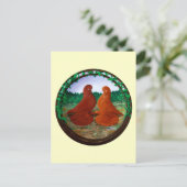 Muffed Tumbler Tauben2 Postkarte (Stehend Vorderseite)