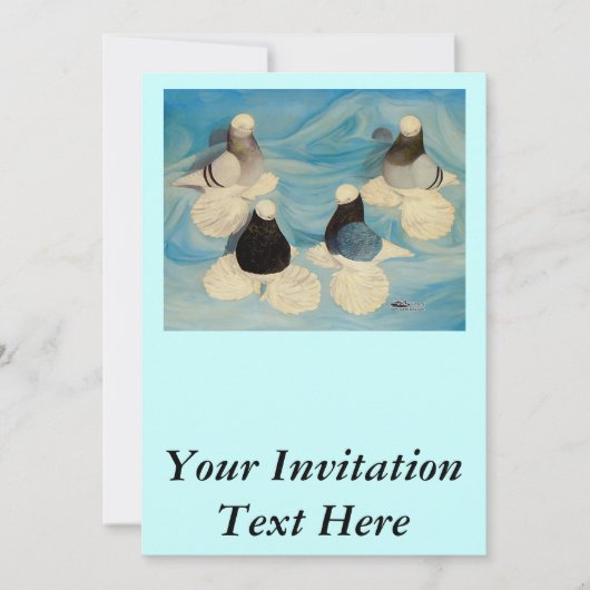 Muffed Tumblers Vier Einladung (Vorderseite)