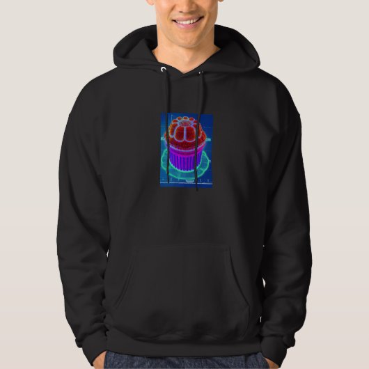 Muffin Blueprint Cupcake Cake Baking Cake Hoodie (Vorderseite)