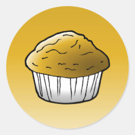 Muffin Classic Round Aufkleber