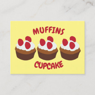 Muffin Cupcake Bäckerei Visitenkarte