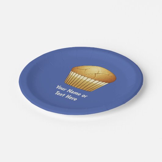 Muffin für den Anzug eines beliebigen Ereignisses Pappteller (Schrägansicht)