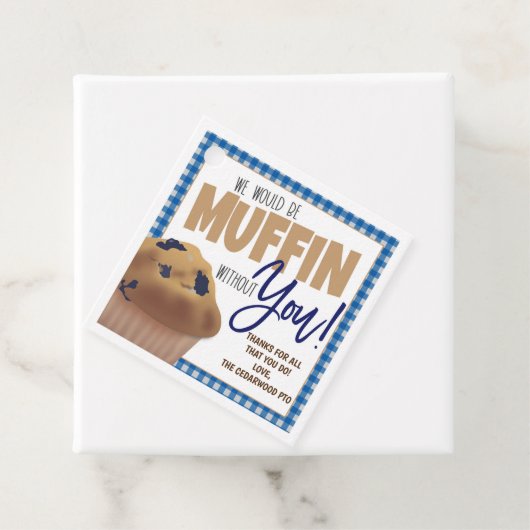 Muffin Gift Tag Geschenkanhänger (Beispiel)