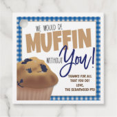 Muffin Gift Tag Geschenkanhänger (Vorderseite)
