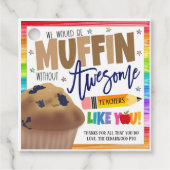 Muffin Gift Tag Geschenkanhänger (Vorderseite)