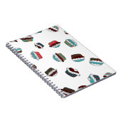 Muffin. Herzlichen Glückwunsch Geburtstagskupkuche Notizblock (Rechte Seite)