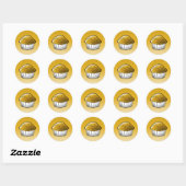 Muffin Klassischer Rund Sticker (Blatt)