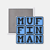 Muffin Man Magnet (Vorderseite/Rückseite)