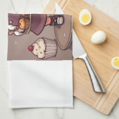 Muffin-Mann  Geschirrtuch (Viertel Falte)