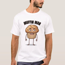 Muffin-Mann Lustiges Design Brainrot Style T-Shirt