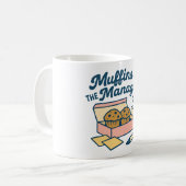 Muffin mit dem Manager Kaffeetasse (Vorderseite Links)
