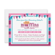 Muffin mit Mama Einladung für Schule/Organisation