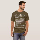 Muffin Nutrition Facts Funny Erntedank T-Shirt (Vorne ganz)