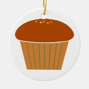 MUFFIN-RUNDE VERZIERUNG KERAMIKORNAMENT