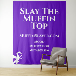 Muffin Slayer Dragon Slay the Muffin Top Tapestati Wandteppich