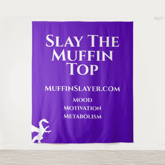 Muffin Slayer Dragon Slay the Muffin Top Tapestati Wandteppich (Vorderseite)