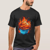 Muffin Stuff For Baking Flames T-Shirt (Vorderseite)