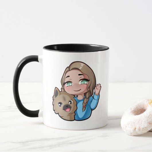 Muffin- u. LilleVenn Chibi Tasse (Mit Donut)
