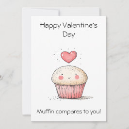 Muffin vergleicht Sie! - Adorable Valentinstag Karte