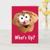 Muffin, was oben jederzeit Karte ist (Gelbe Blume)