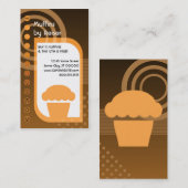 Muffinloyalitätsorangen Treuekarte (Vorne/Hinten)