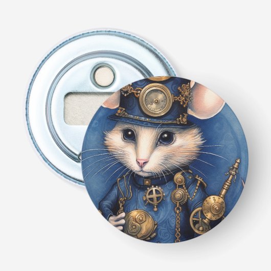 Muffinpounce Top Hat Steampunk Flaschenöffner (Vorderseite)