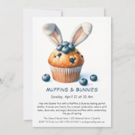 Muffins & Bunnies - Osterbacken - Party Einladung