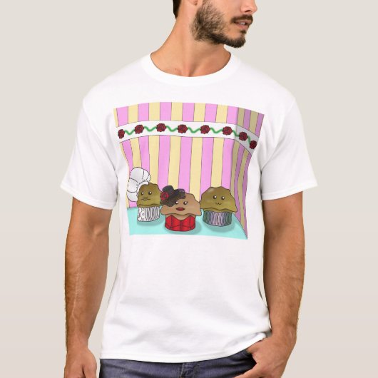 Muffins in ihrer Umwelt T-Shirt (Vorderseite)