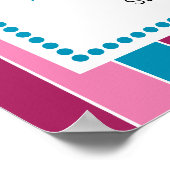 Muffins mit Mama Begrüßungszeichen für Schule Poster (Ecke)