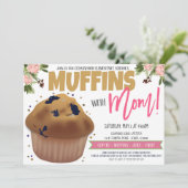 Muffins mit Mama-Einladung Einladung (Stehend Vorderseite)