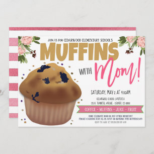 Muffins mit Mama-Einladung Einladung