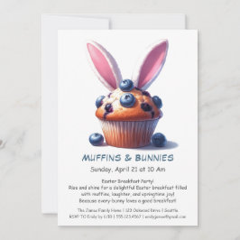 Muffins & Mornings - Osterfrühstück Party Einladung