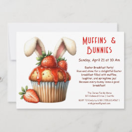 Muffins & Mornings - Osterfrühstück Party Einladung