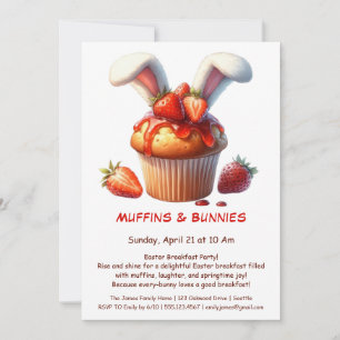 Muffins & Mornings – Osterfrühstücksfeier Einladung