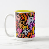 Mug,- 033 -, Cats Zweifarbige Tasse (Links)