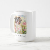  Mug (11 oz) – Peace. Love. Saint Bernard Kaffeetasse (Vorderseite Links)