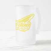Mug 16 oz givré team Motoneige Mattglas Bierglas (VorderseiteRechts)