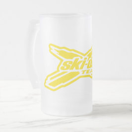 Mug 16 oz givré team Motoneige Mattglas Bierglas